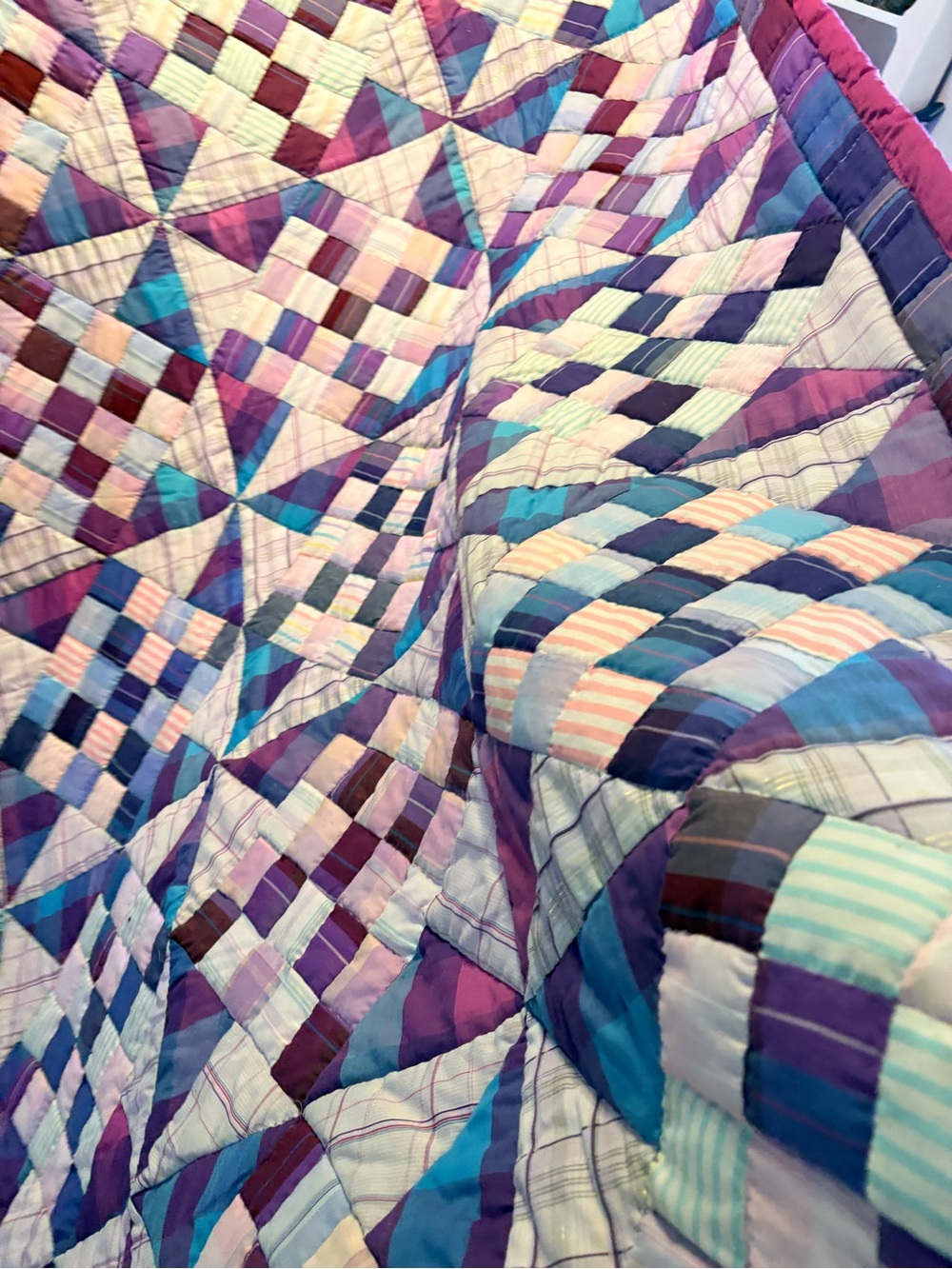 Pastel Purple Patchwork Quilt - Home Bedding